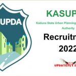 KASUPDA Recruitment 2023/2024 Application Login Form Portal | See KASUPDA Requirements